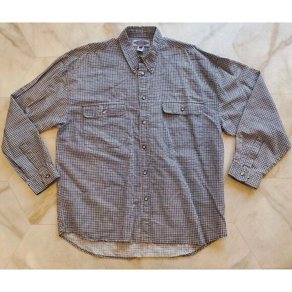 Vintage SUPPLIES MENSWEAR Men's Large Geometric Button Up Shirt Hong Kong - Picture 1 of 7